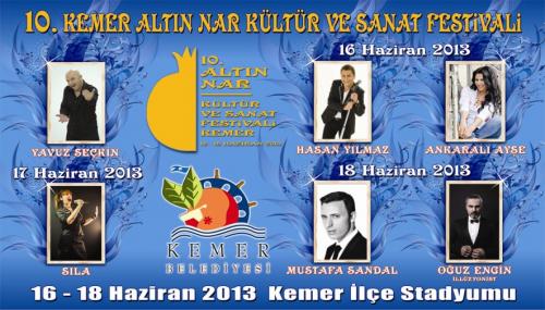 Kemer 10. Altın Nar Kültür ve Sanat Festivali (Antalya)
